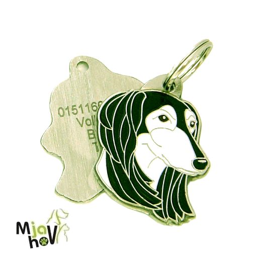 medagliette-per-cani-saluki-levriero-persiano-bianco-e-nero.jpg Medagliette per cani, medagliette per cani incise, medaglietta, incese medagliette per cani online, personalizzate medagliette, medaglietta